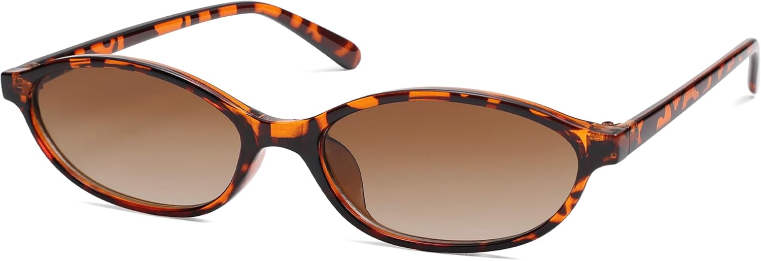 

Ретро-солнцезащитные очки «кошачий глаз» овальной формы для женщин, модные узкие солнцезащитные очки в стиле Y2k, дизайнерские солнцезащитные очки AR82253 HERJOUR, C02 Tortoise/Gradient Brown