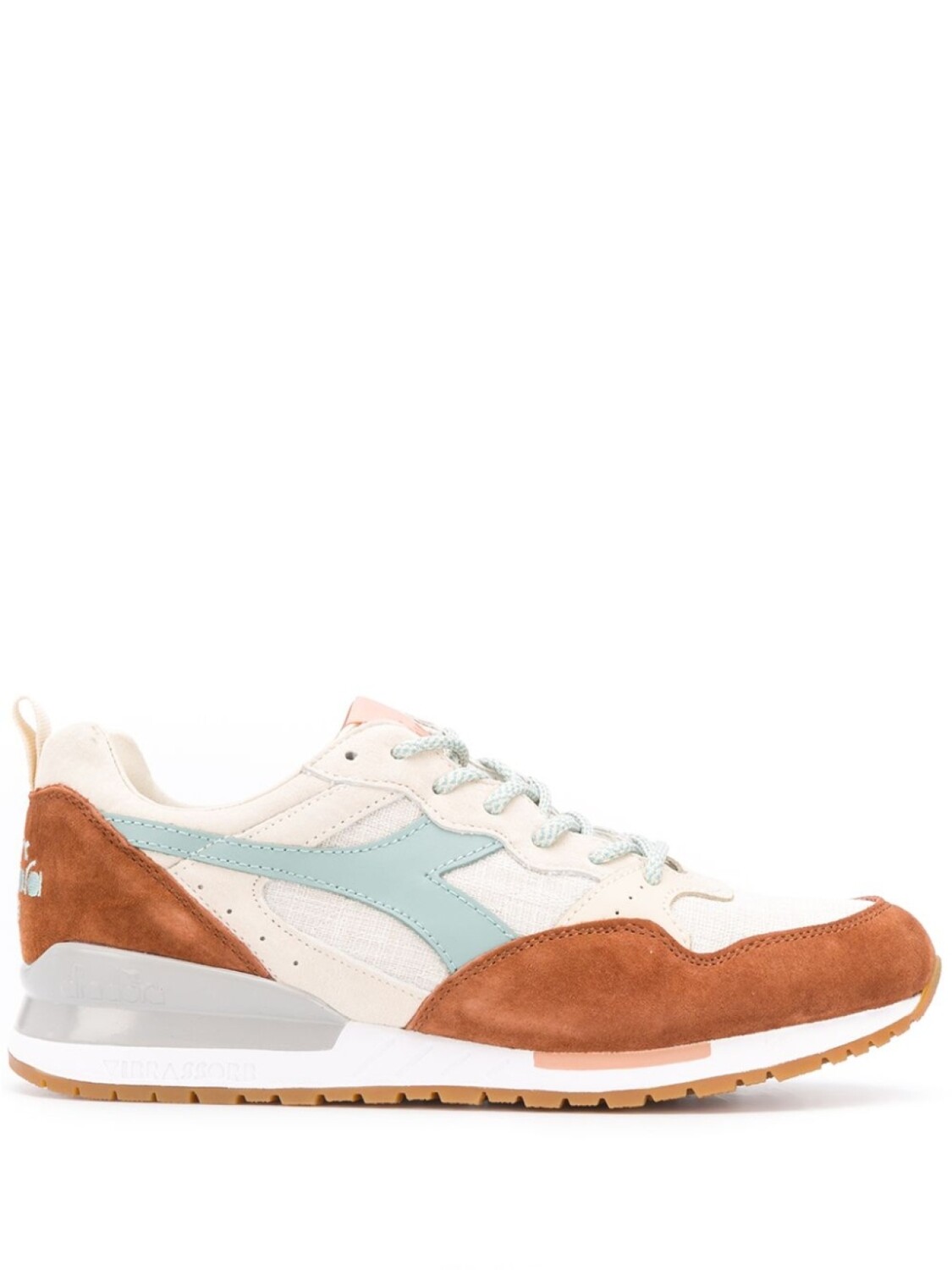 

Кроссовки в стиле колор-блок Diadora, нейтральный цвет