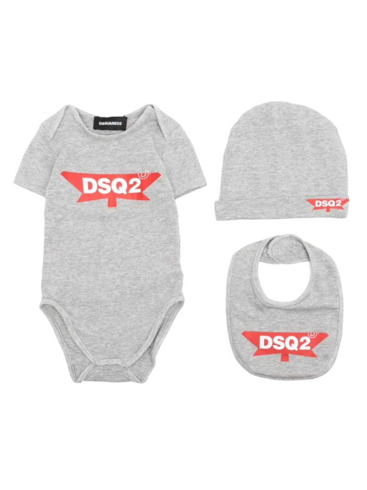 

Боди с логотипом Dsquared2 Kids, серый