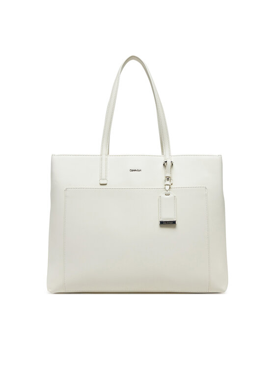

Сумочка Ck Must Medium Shopper W/Pocket K60K613019 Calvin Klein, экрю, Белый, Сумочка Ck Must Medium Shopper W/Pocket K60K613019 Calvin Klein, экрю