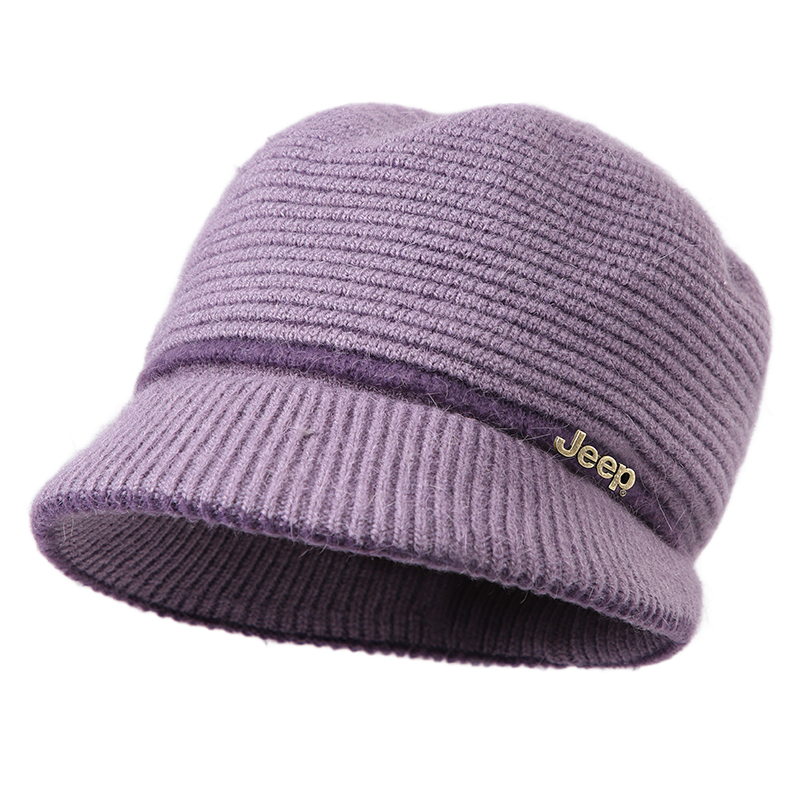 

Женская шапка-бини из кроличьего меха Jeep, фиолетовый