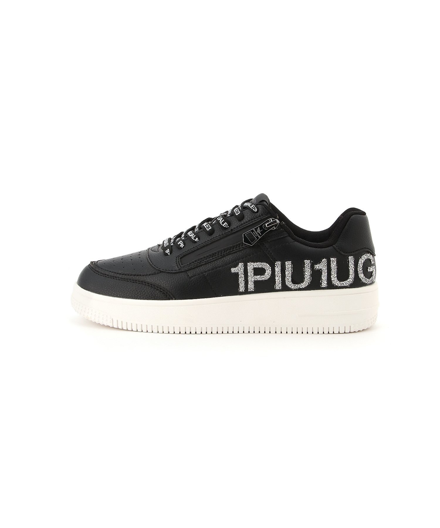 1PIU1UGUALE3 Кроссовки RELAX с блестящим логотипом 1PIU1UGUALE3 RELAX, Black — фото 3