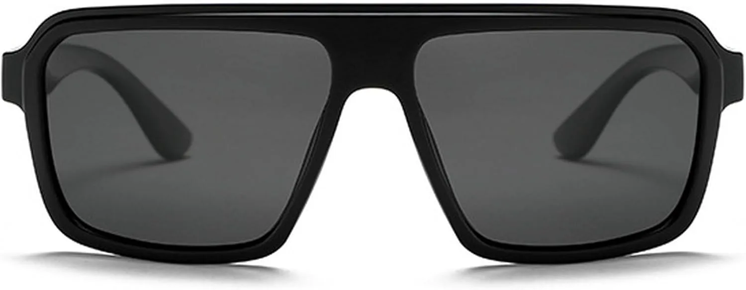 

Ретро поляризованные солнцезащитные очки-пилот для женщин и мужчин, модные квадратные солнцезащитные очки с защитой UV400, очки для вождения для мужчин mincl, Black