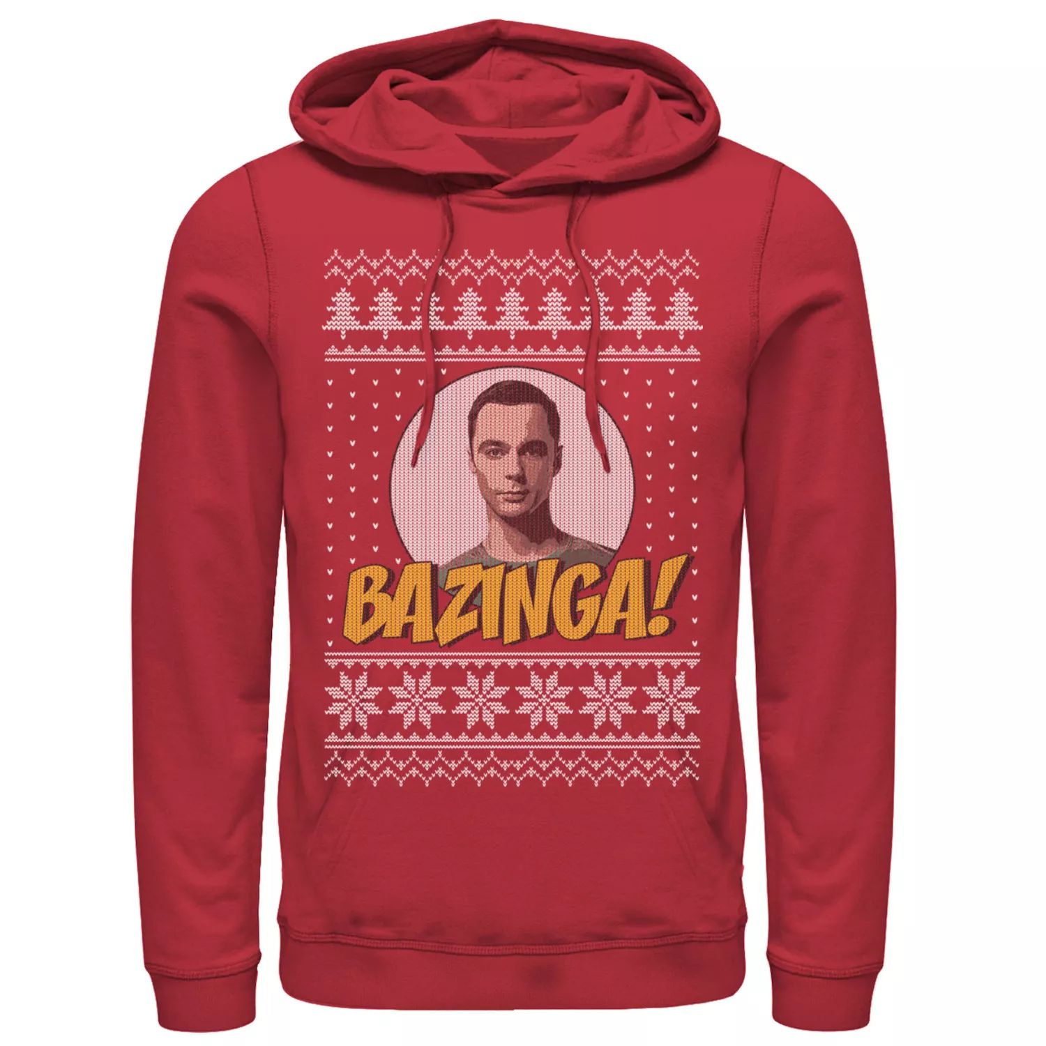 

Мужская толстовка Bazinga с праздничным узором «Теория большого взрыва» Licensed Character