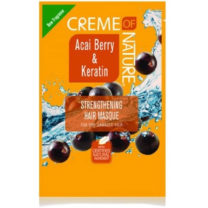

Маска для укрепления волос Crème Of Nature Acai Berry and Keratin 1,75 унции 51 г Creme Of Nature