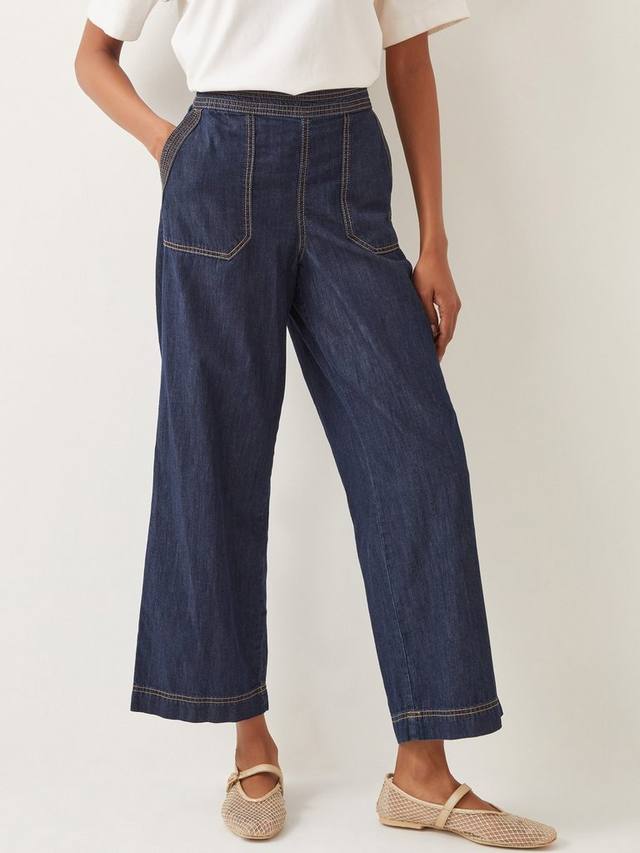 

Укороченные широкие джинсы harper Monsoon, цвет Indigo