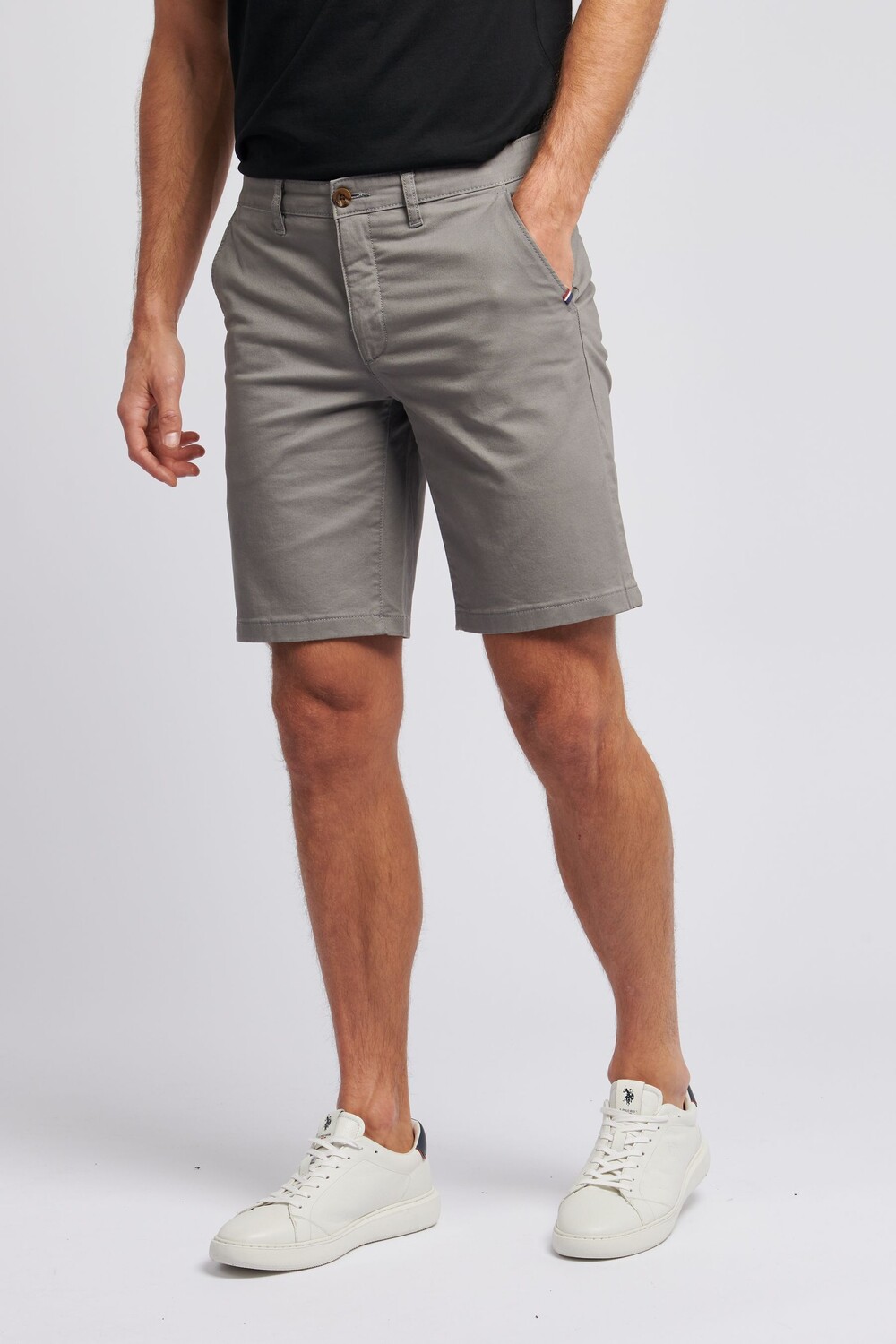 

Мужские классические шорты-чиносы U.S. Polo Assn, серый