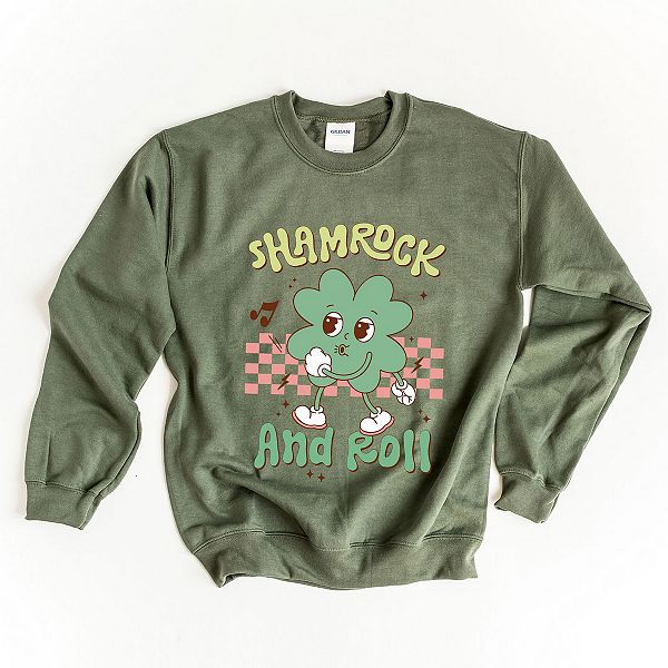 

Свитшот Shamrock and roll Simply Sage Market, Military