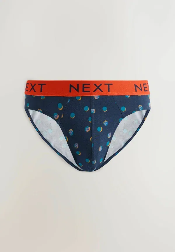 Трусы Next, navy burgundy spot stripe, темно-синий с бордовым в крапинку и полоску — фото 3