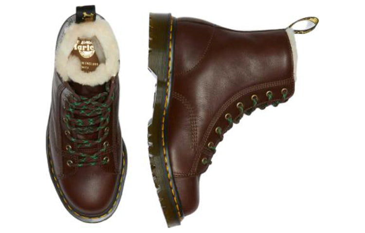 Мужские ботинки Dr. Martens Barton кожаные с утепленной подкладкой, коричневый — фото 4