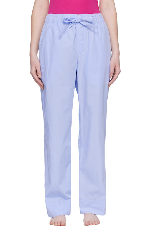 

Tekla Пижамные штаны из синего поплина