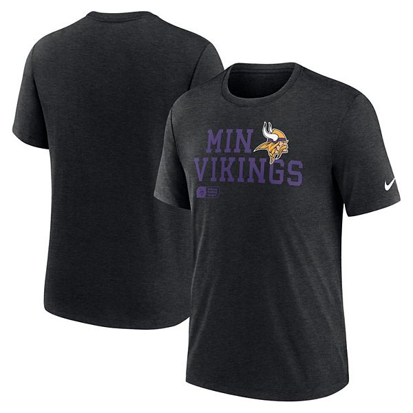 

Мужская черная футболка minnesota vikings overlap lockup tri-blend Nike