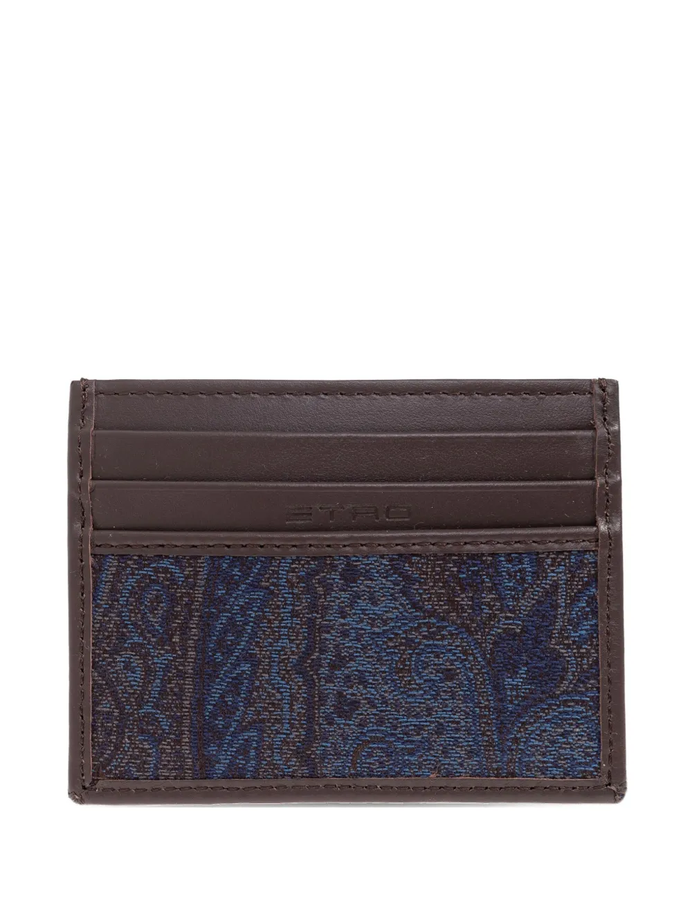 

Картхолдер с узором пейсли ETRO, коричневый