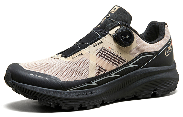 Мужские кроссовки EX BOA Running Shoes Низкие Черные KAILAS FUGA, Овсяное молоко — фото 2