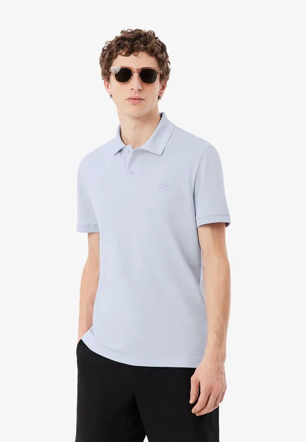 Рубашка поло Lacoste Classic Fit, однотонная, светло-голубой