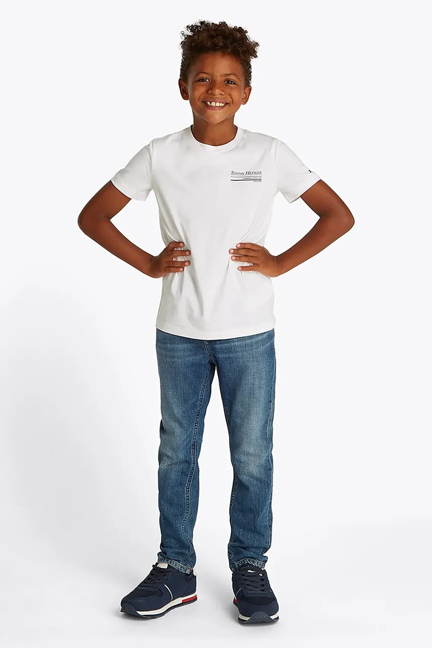

Футболка детская хлопковая Tommy Hilfiger, белый