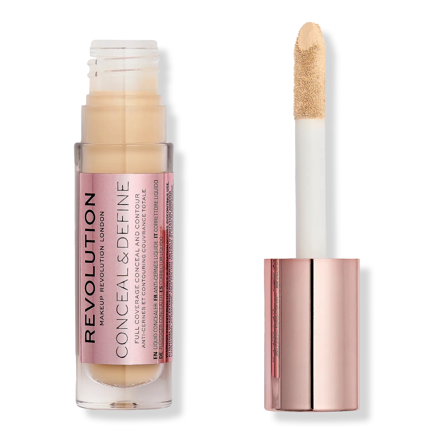 

Консилер Conceal & Define с полным покрытием Revolution Beauty, C5.5 (for light/medium skin tones w/ a yellow undertone)