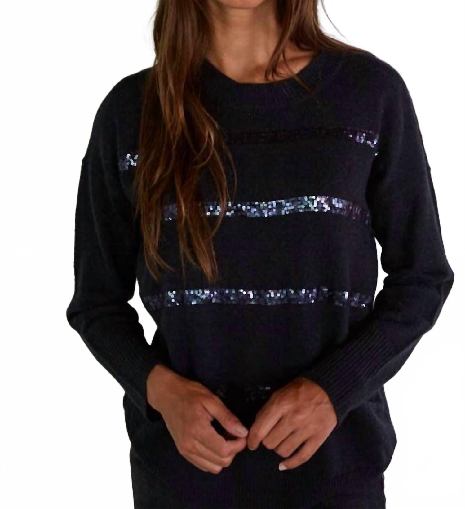 

By Together Свитер Shimmer On Crew темно-синего цвета