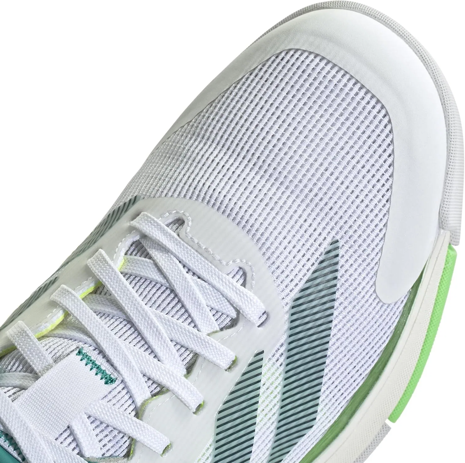 Мужские кроссовки для падела Adidas Crazyquick, Cloud White Aurora Ivy Lime Burst — фото 4