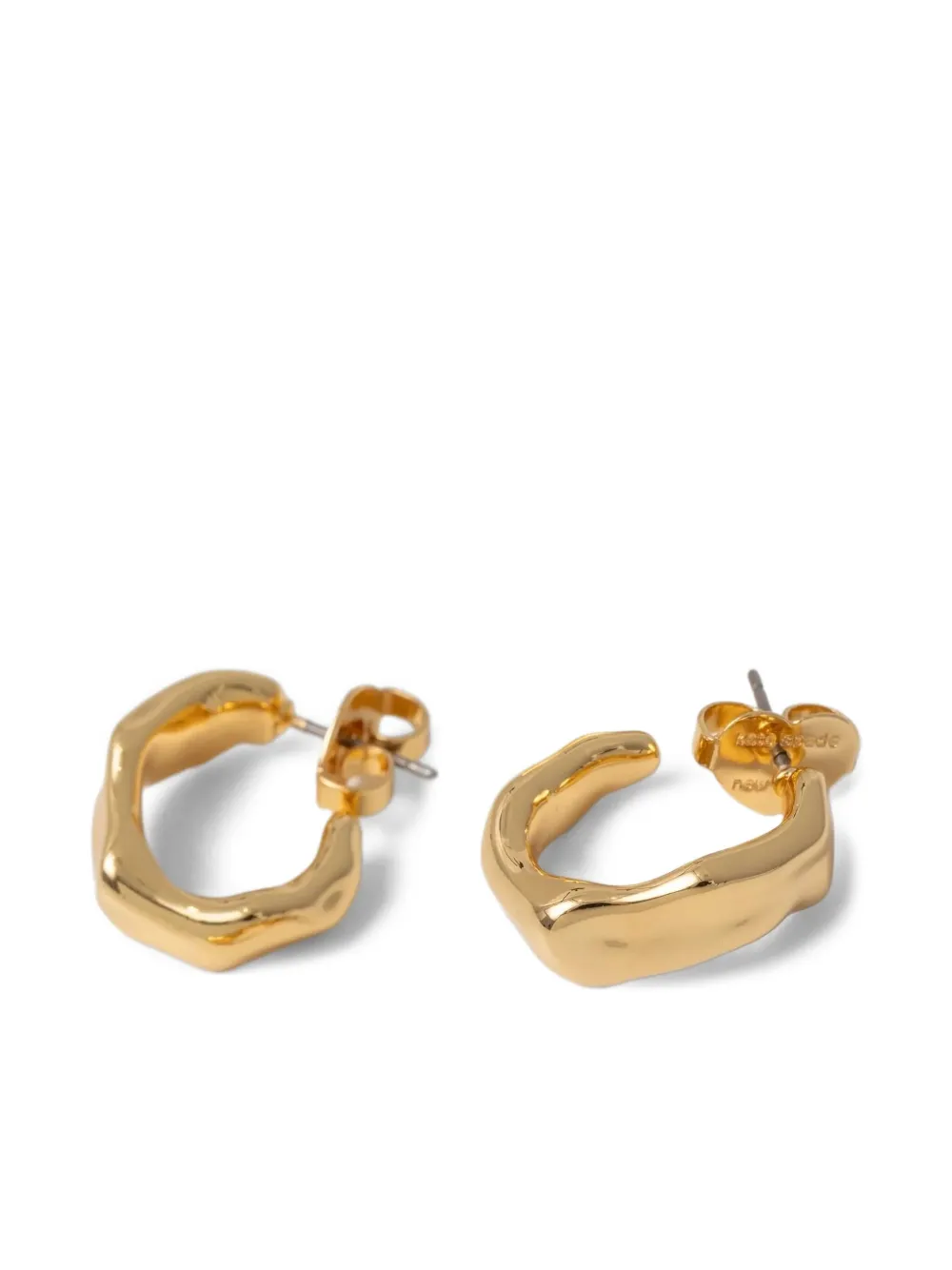 

Кованые серьги-кольца Kate Spade, золотой