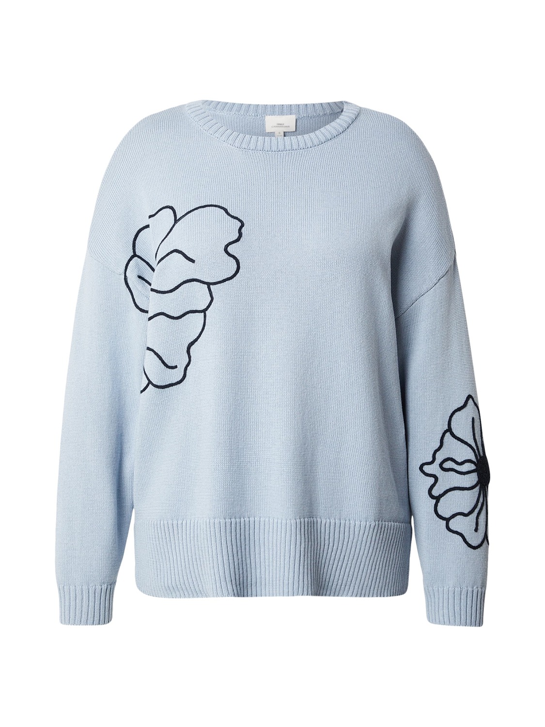 

ONLY Carmakoma Свитер 'CARPETRA' в небесно-голубом цвете