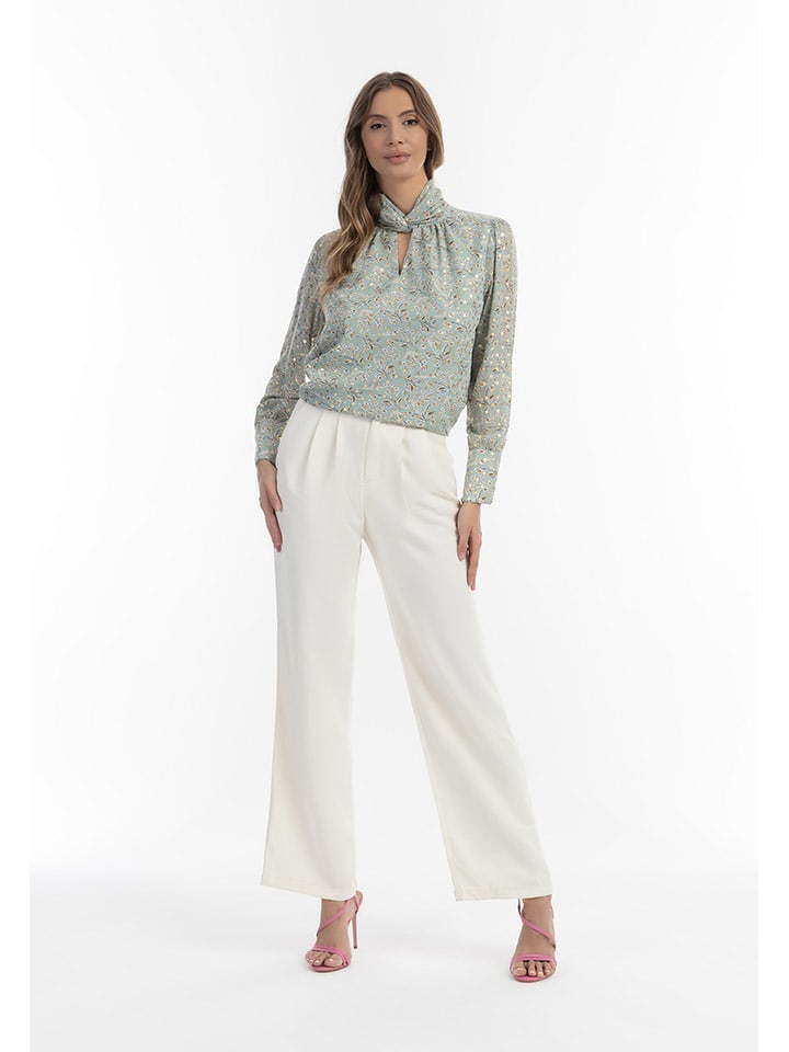 

Faina Блузка серо-золотого цвета