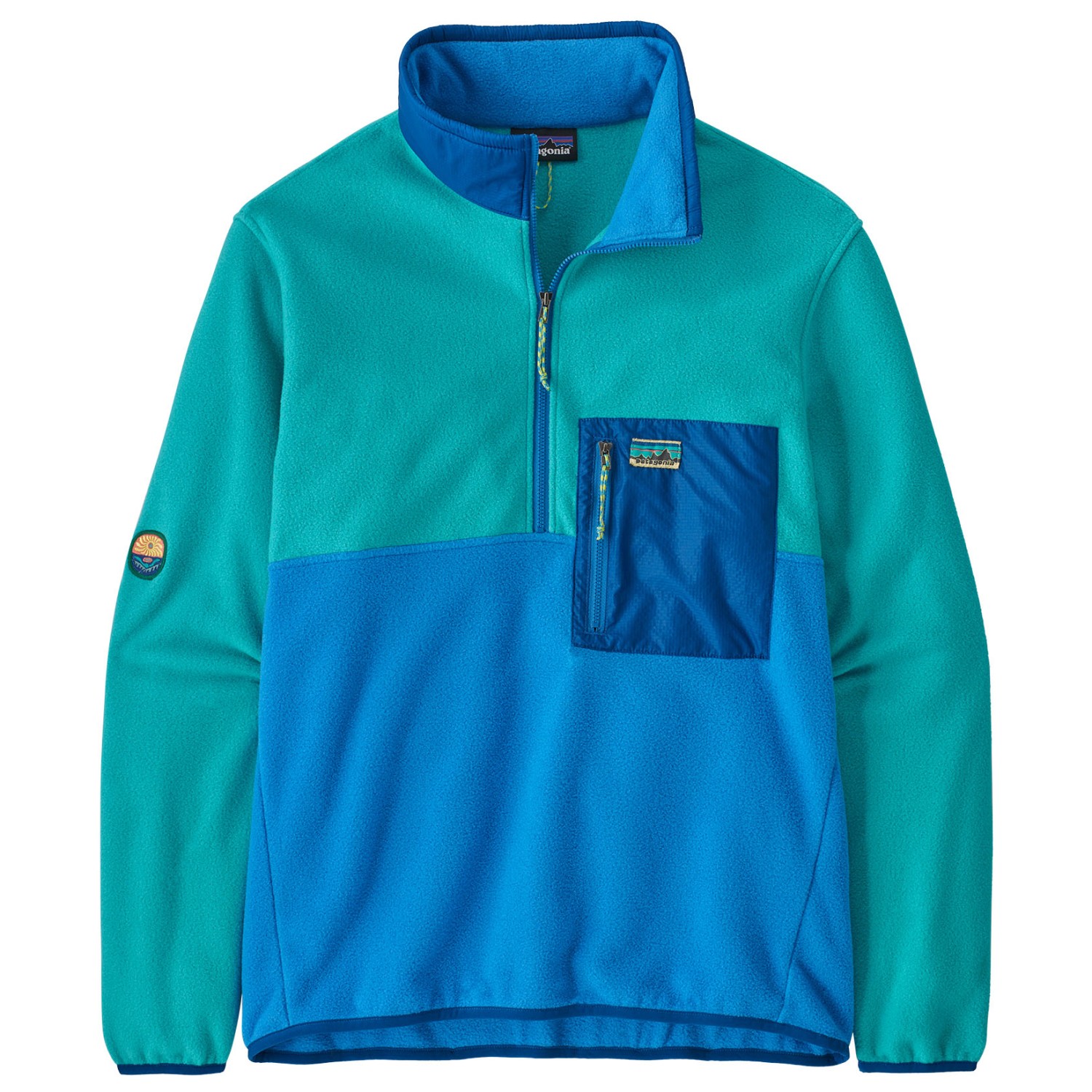 

Флисовый свитер Patagonia Microdini 1/2 Zip, цвет Vessel Blue