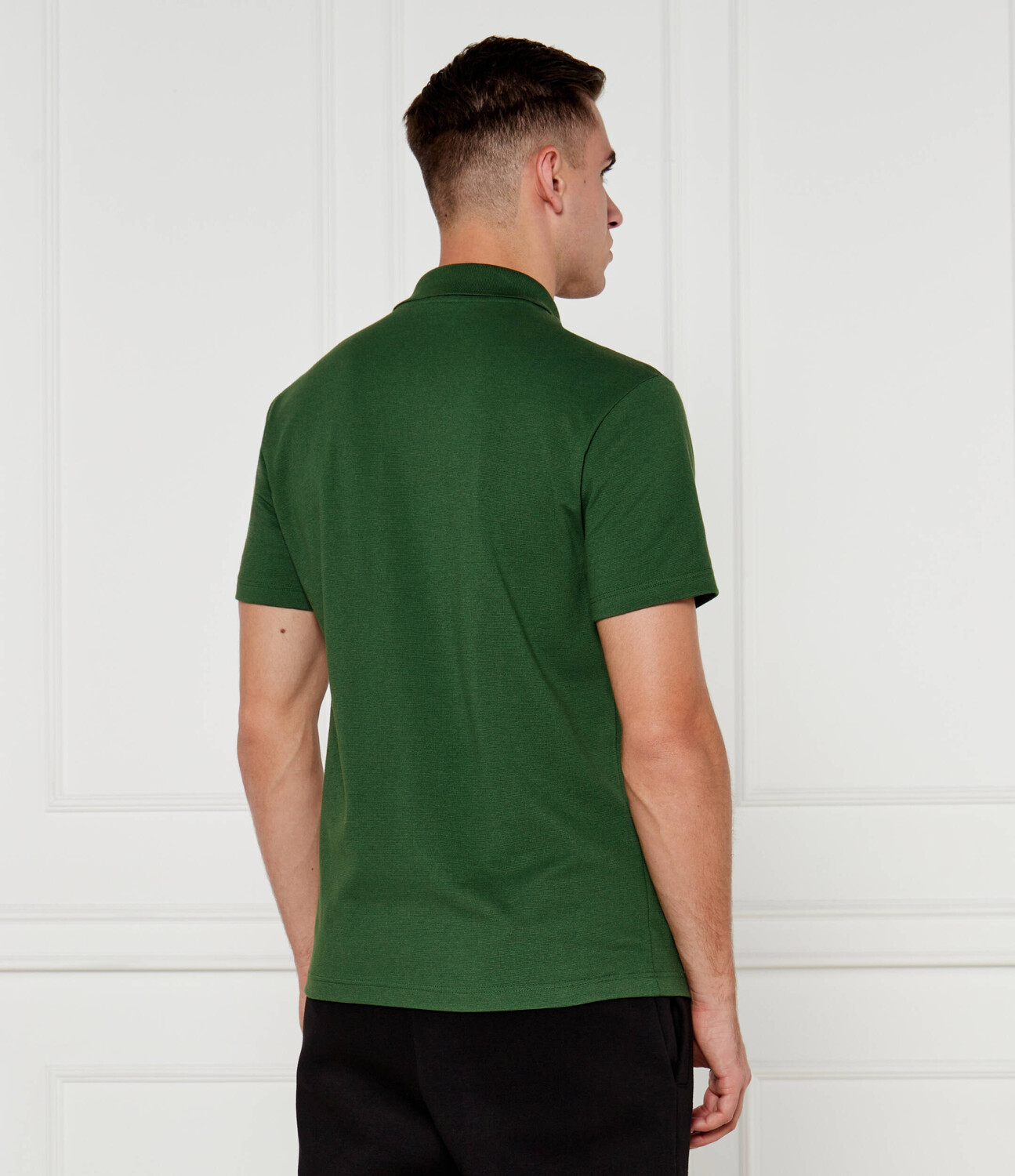 Поло Lacoste Regular Fit, зеленый — фото 3