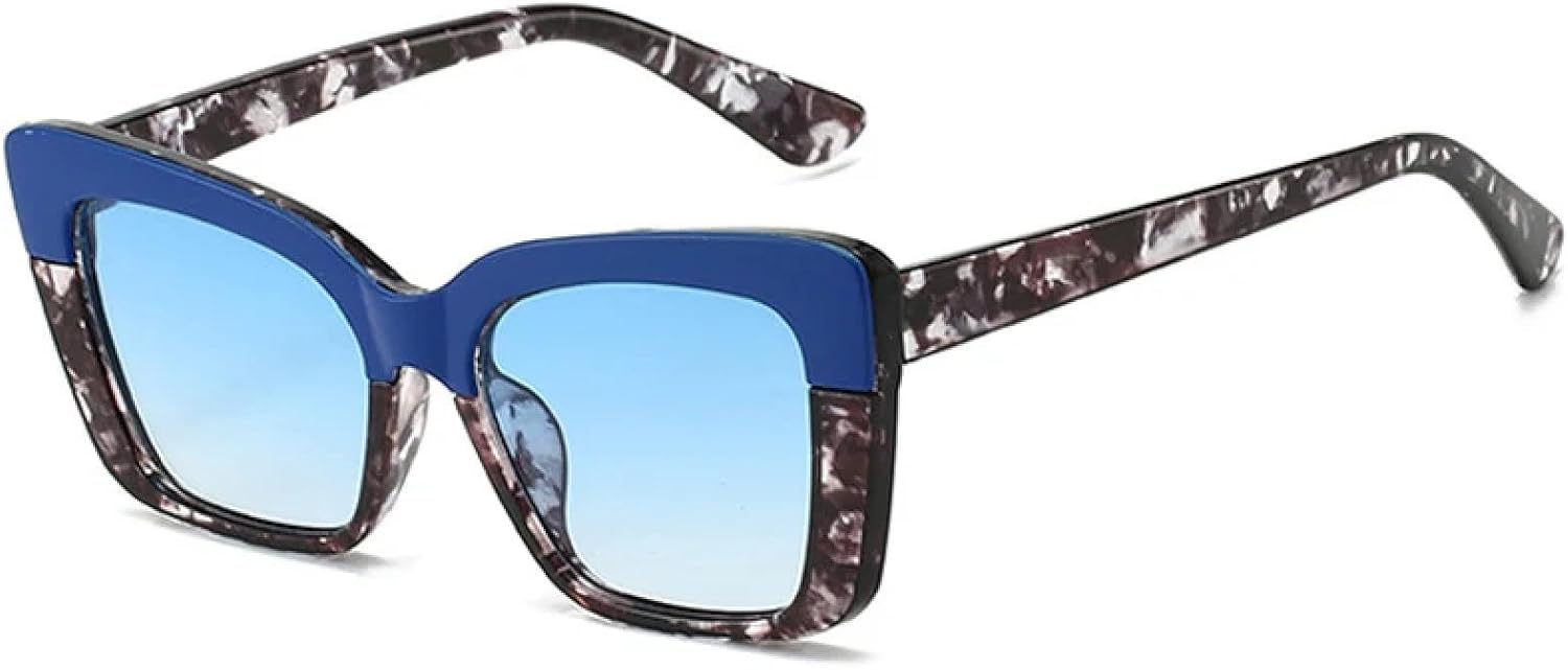 

Винтажные солнцезащитные очки с оригинальной оправой для женщин и мужчин, классические, для активного отдыха, вождения, модные, для вечеринок, с защитой от УФ-излучения UV400 TKKTLLT, Flower Blue