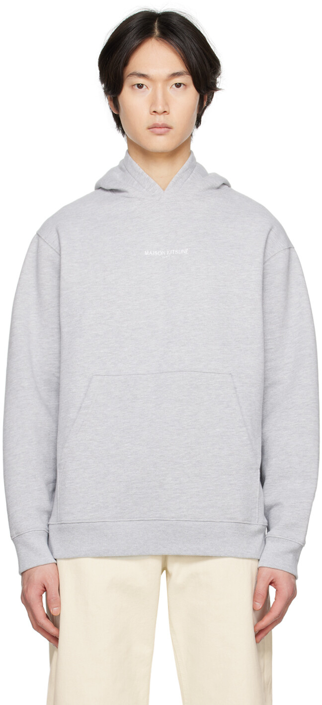 

Серая беспроводная толстовка с капюшоном Maison Kitsune