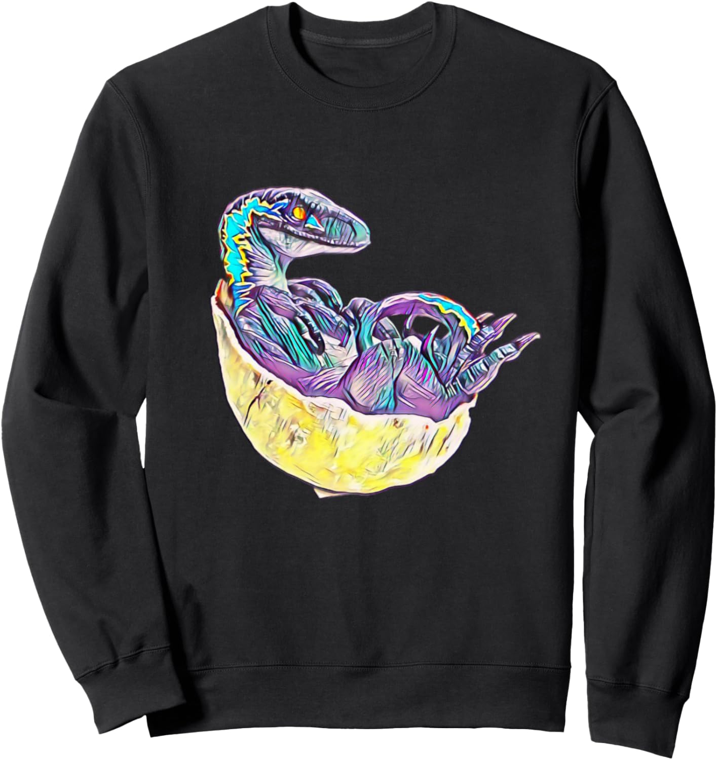 

Велоцираптор, динозавр, дизайн Dinosawa, плотоядный динозавр, красочная толстовка с изображением животного Velociraptor Dinosaur Dinosawa Gift Christmas - Birthday, черный