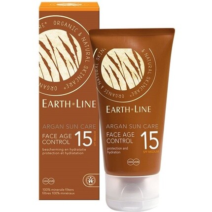 Earthline Argan Bio Sun Face Age Control Spf 15 — Солнцезащитный крем — 50 мл, Earth-Line — фото 2