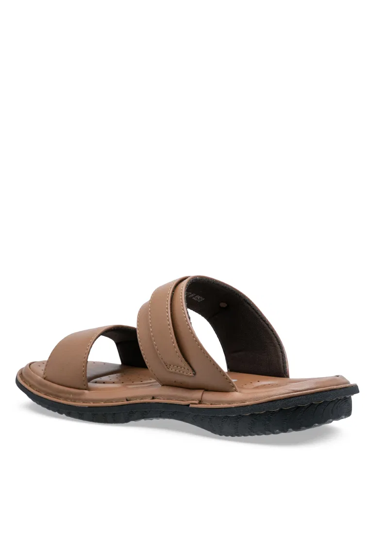 Мужские сандалии, slip-on, искусственная кожа, модель 260141275 Louis Cuppers, хаки — фото 3