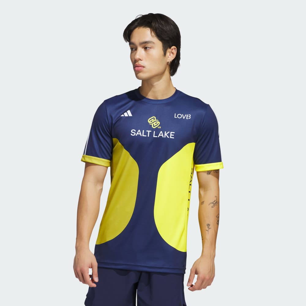 

Джерси Adidas x LOVB Salt Lake Jersey, цвет Team Navy/Yellow