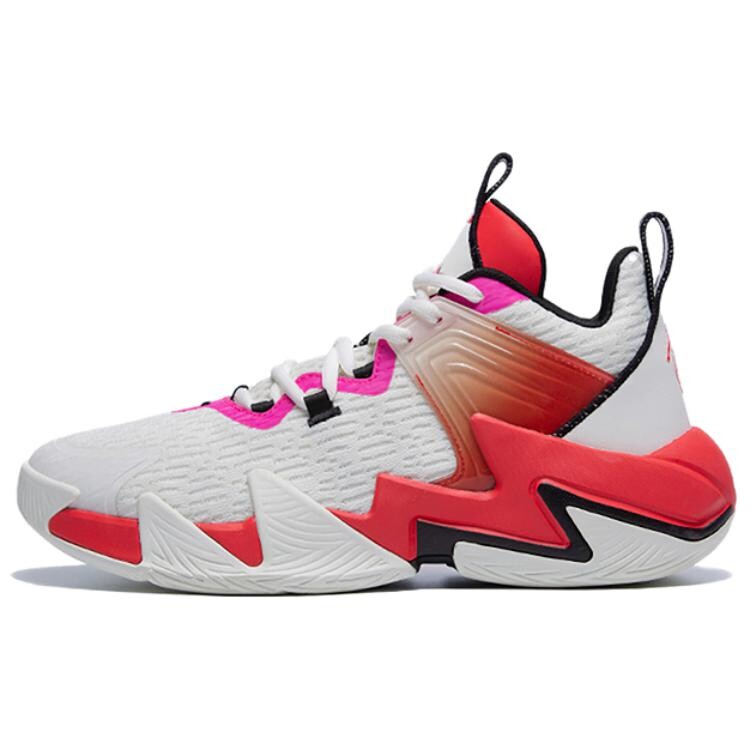 

Баскетбольные кроссовки Basketball Shoes Men Mid-Top Ivory/energy Red Qiaodan, цвет Ivory/energy red