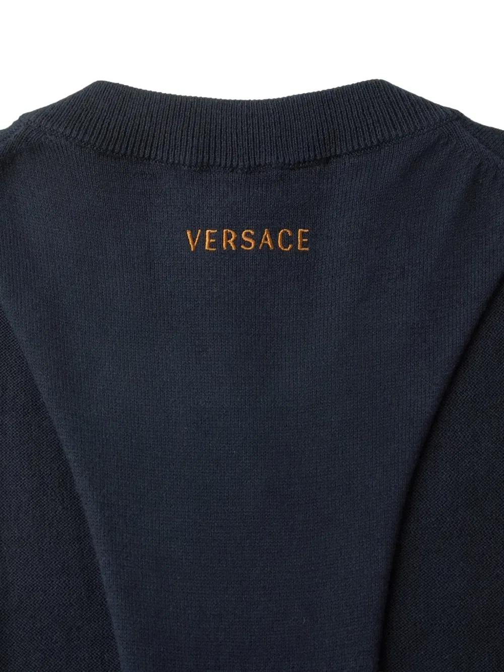 Майка с V-образным вырезом Versace, синий — фото 4