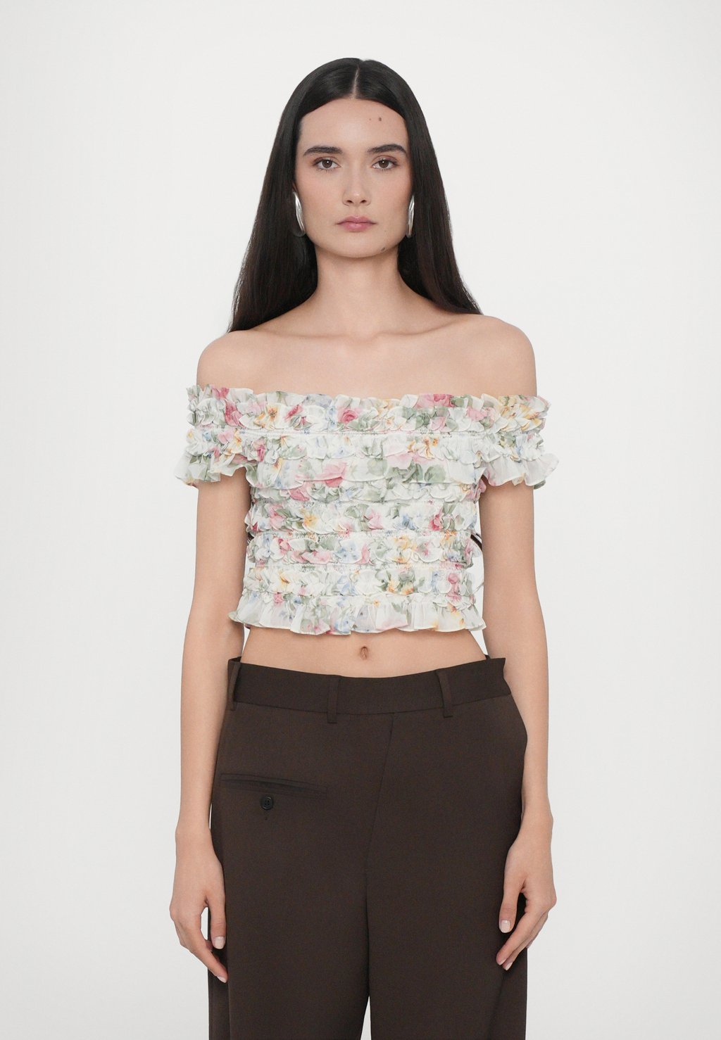 

Блуза POMPADOUR GARDEN OFF SHOULDER Needle & Thread, розовый