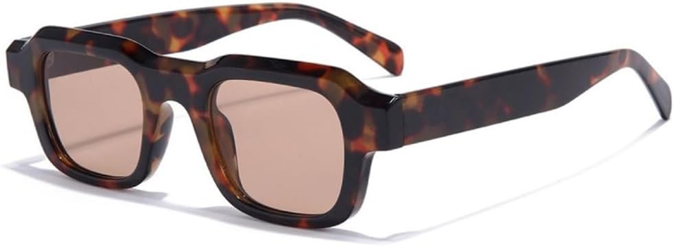 

Модные солнцезащитные очки для мужчин и женщин, винтажные, с поликарбонатными линзами, в простой оправе, повседневные, однотонные, с защитой от УФ-излучения UV400 LVTFCO, C2