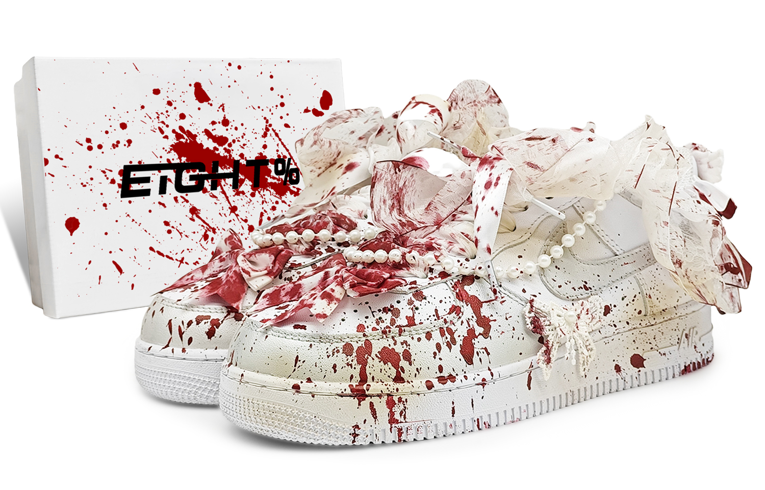 

Nike Кроссовки Air Force 1 для скейтбординга с низким верхом, износостойкие, мужские, белые, красные