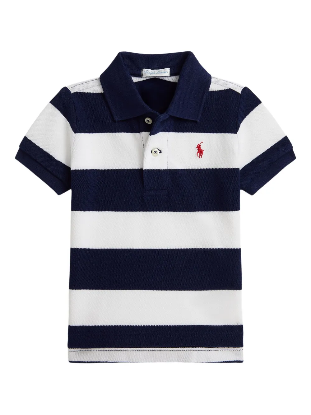 

Рубашка поло с вышитым логотипом Polo Ralph Lauren Kids, синий