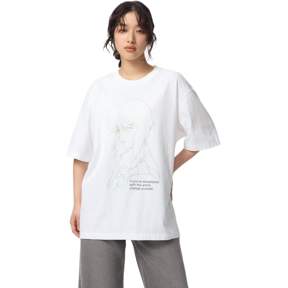 UNIQLO Футболка SAC SAC SS25 мужская белая — фото 3