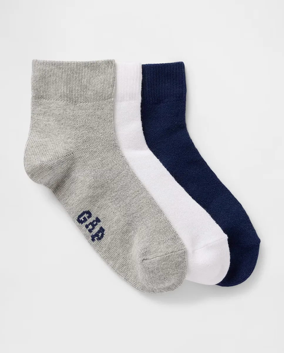 

3 пары ребристых носков Gap, мультиколор