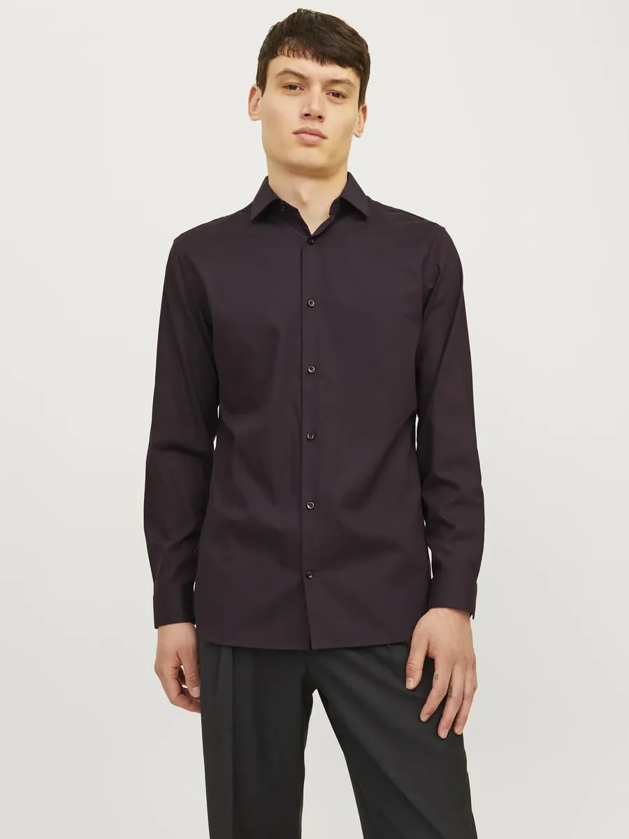 

Рубашка с длинными рукавами Jack & Jones "JPRBLAPARKER SHIRT L/S", цвет Winetasting Fit:Slim Fit