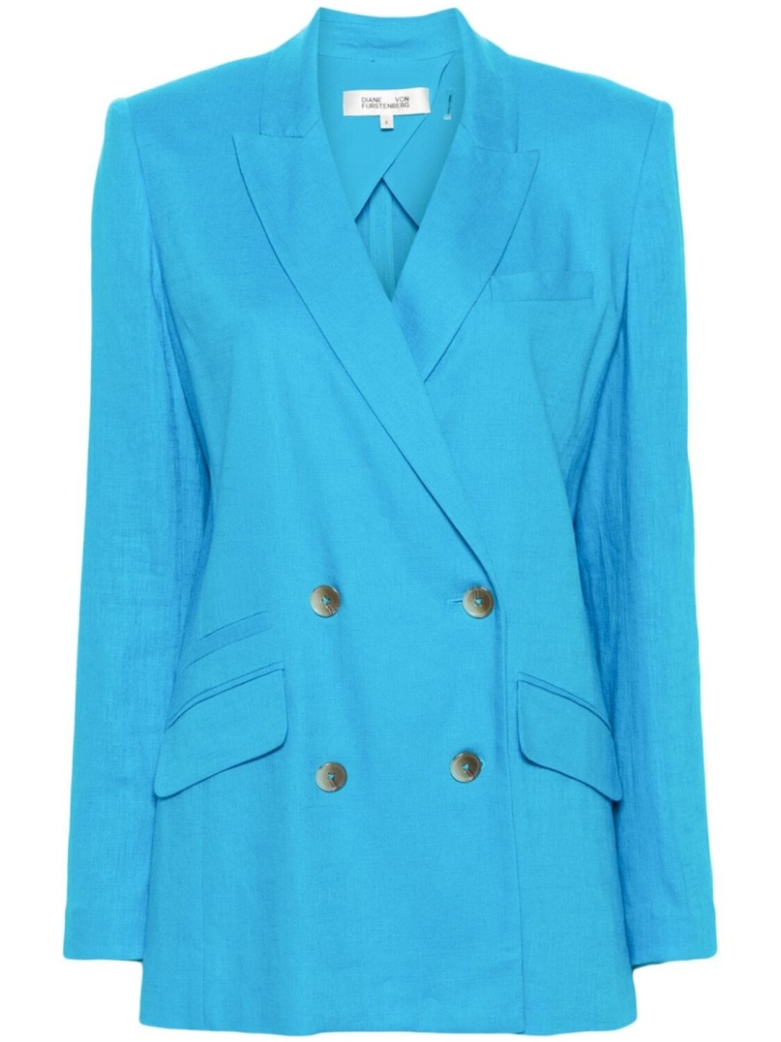 

Двубортный пиджак из ткани шамбре DVF Diane von Furstenberg