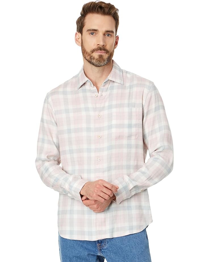 

Рубашка Faherty The Weekend Blend, цвет Mauve Field Plaid