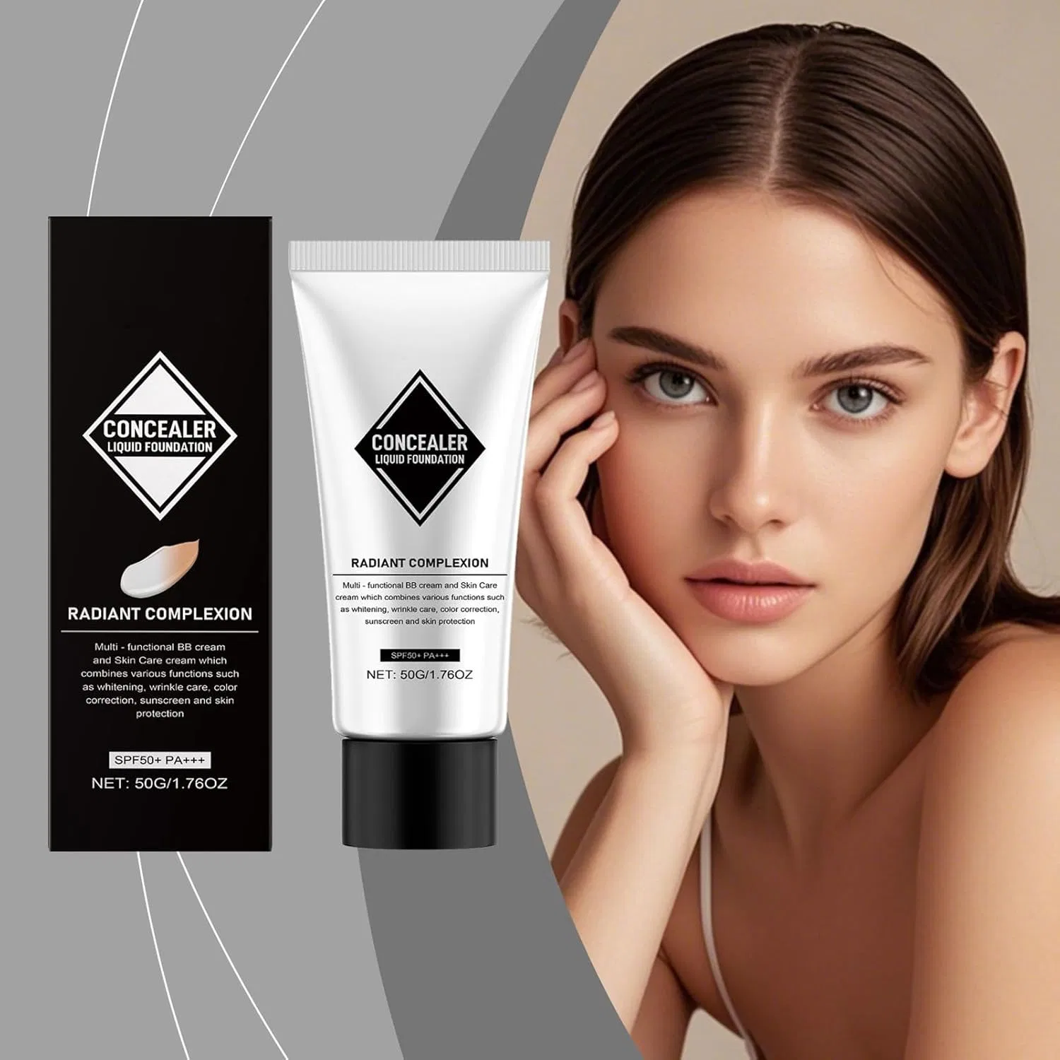 Тональное средство Color Matching Foundation, Generic, 1 шт, 50 г, белый — фото 3