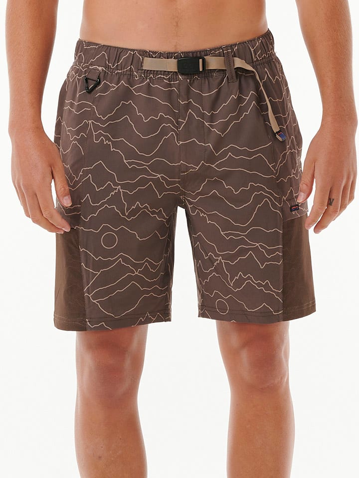 

Тканевые шорты Rip Curl, коричневый