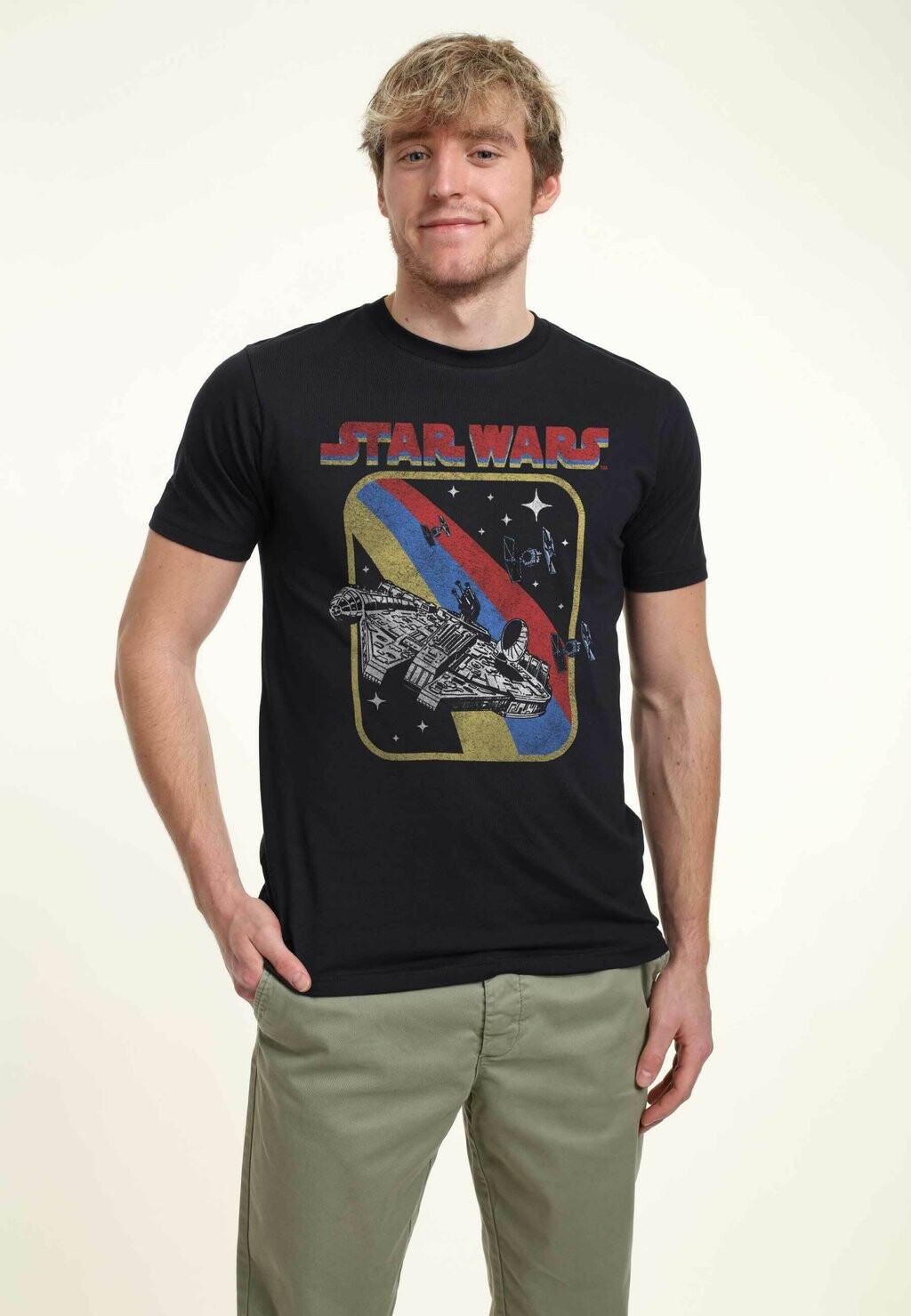 

Футболка с принтом Star Wars Retro Unisex Star Wars, темно-синяя