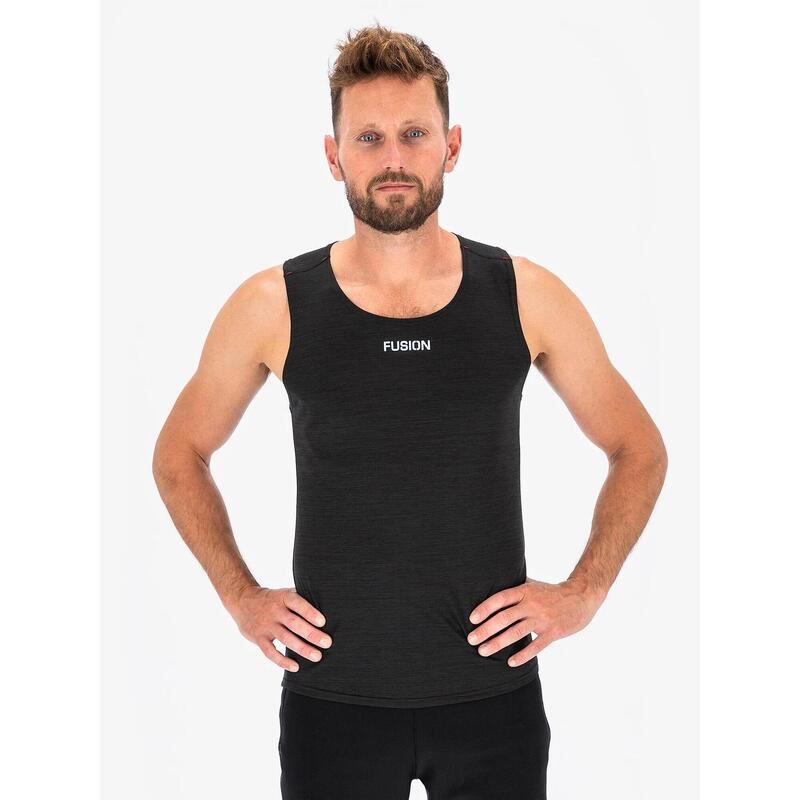 

FUSION MENS C3 SINGLET футболка для бега тренировочная рубашка, цвет schwarz