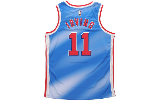 Майка Nike NBA Kyrie Irving Brooklyn Nets HWC Edition Basketball Jersey For Men Blue, синий — фото 2